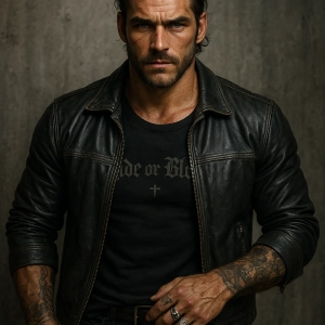 Jaxon "Grimm" Walker, personnage IA fascinant pour lancer votre aventure narrative.