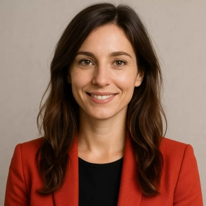 Claire Morelini, personnage IA fascinant pour lancer votre aventure narrative.