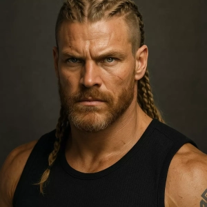 Brett Allender, personnage IA fascinant pour lancer votre aventure narrative.